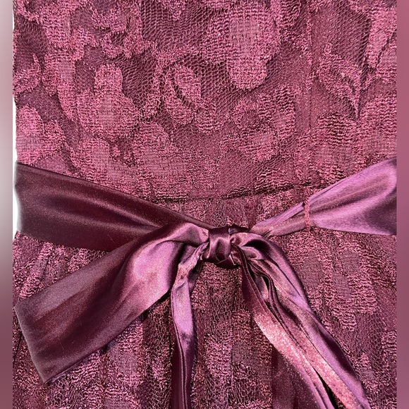 dELiA*s Maroon Lace Ribbon Belt Dress - Picture 2 of 6